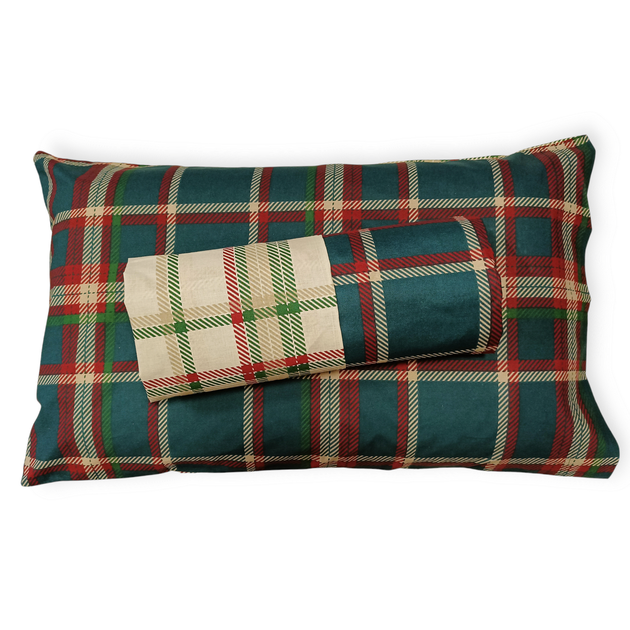 Parure Copripiumino Double Cotone Stampato Tartan– Eleganza e Comfort Made in Italy