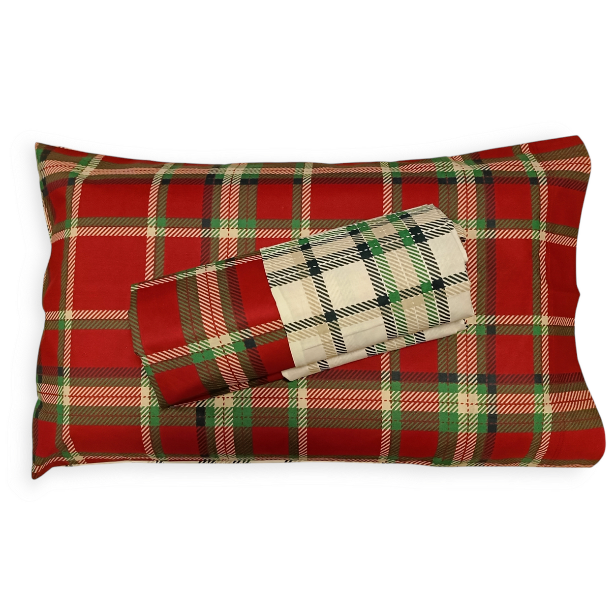 Parure Copripiumino Double Cotone Stampato Tartan– Eleganza e Comfort Made in Italy