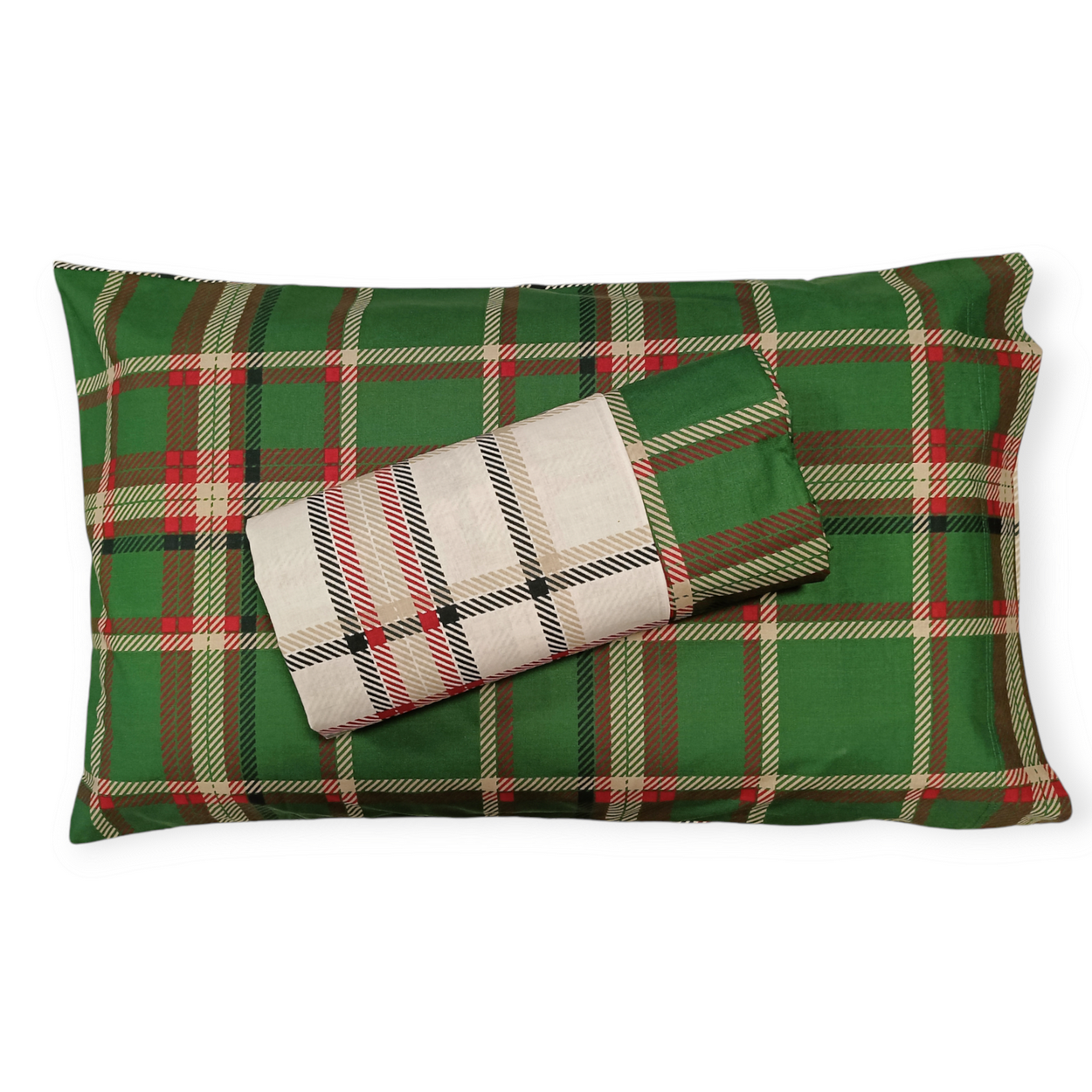 Parure Copripiumino Double Cotone Stampato Tartan– Eleganza e Comfort Made in Italy