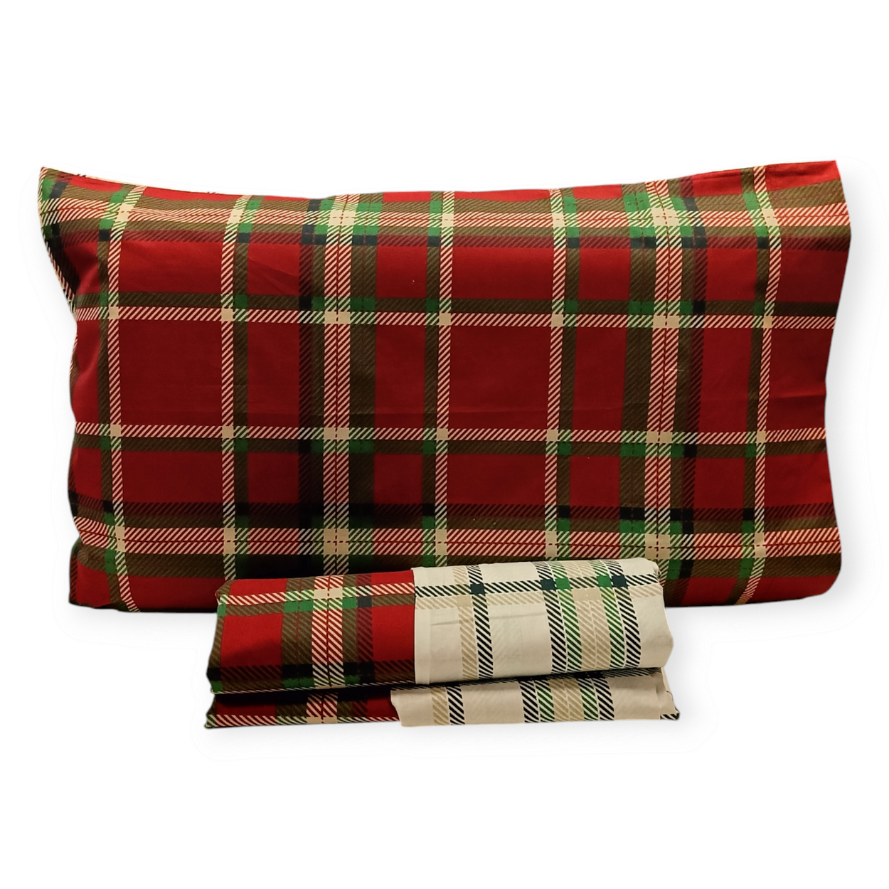 Parure Copripiumino Double Cotone Stampato Tartan– Eleganza e Comfort Made in Italy