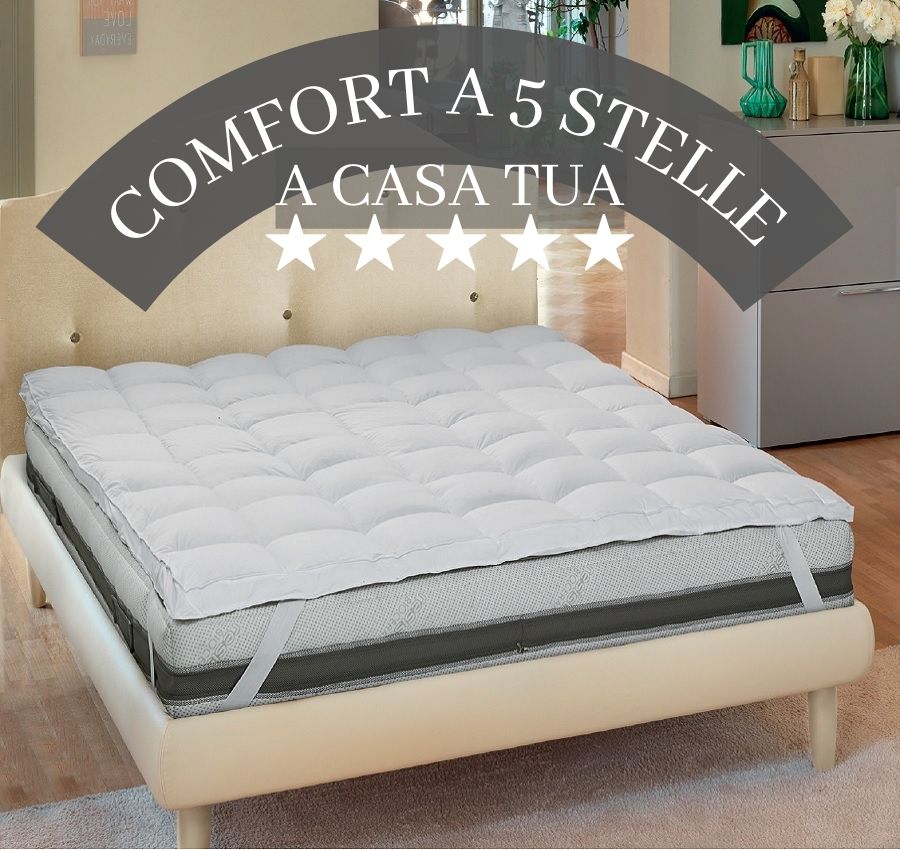 Topper Warm & Cool per Letto - Comfort Estivo e Invernale-Antiacaro