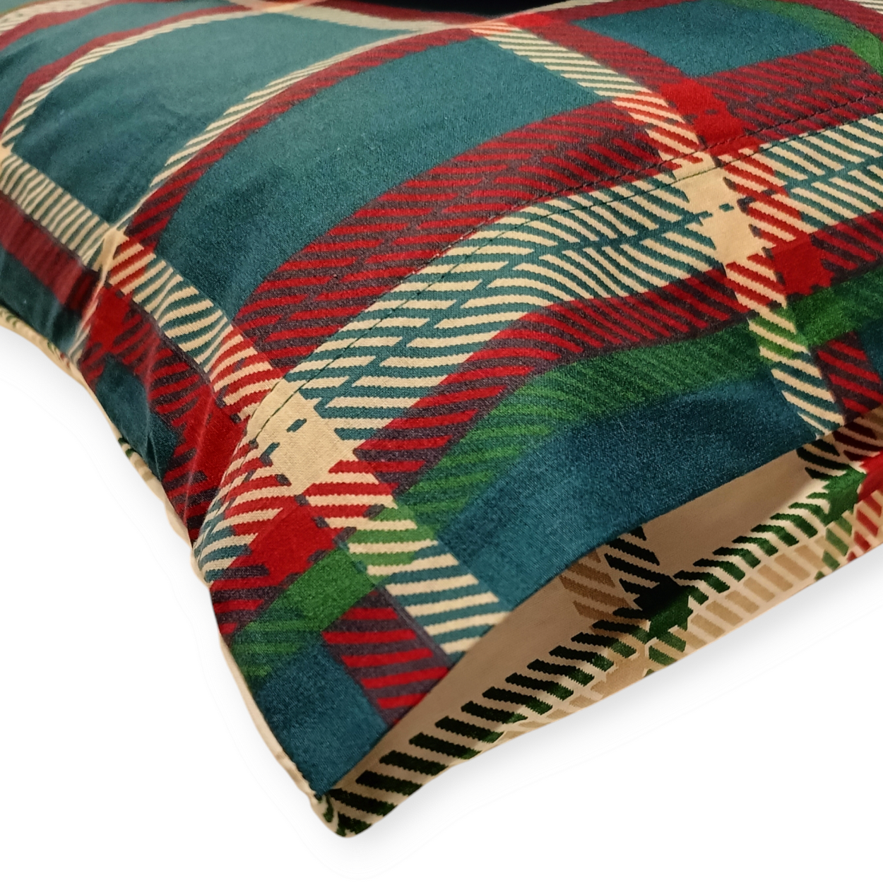 Parure Copripiumino Double Cotone Stampato Tartan– Eleganza e Comfort Made in Italy