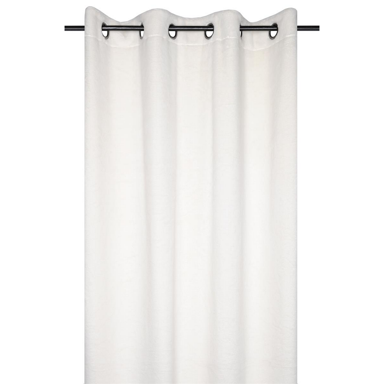 Tendone con Borchie-Tenda Effetto Pelliccia  Bianco 140x260cm - Calore nel Tuo Spazio