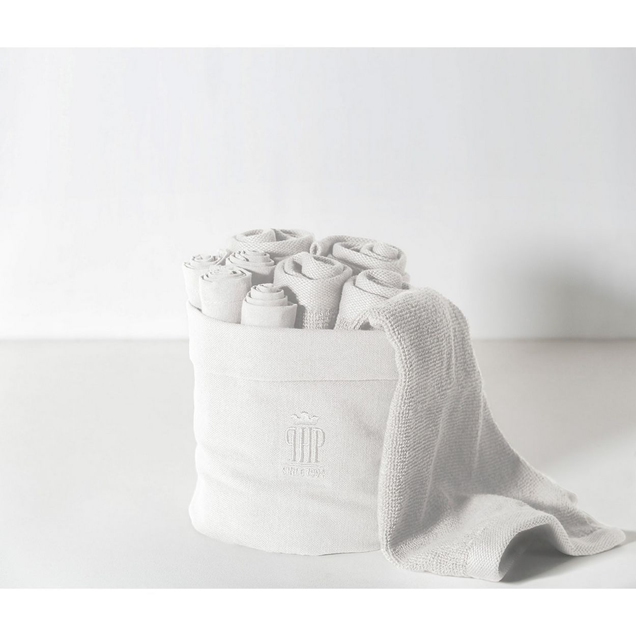 Cestino lavette asciugamano ospite 4 in spugna 4 in tessuto