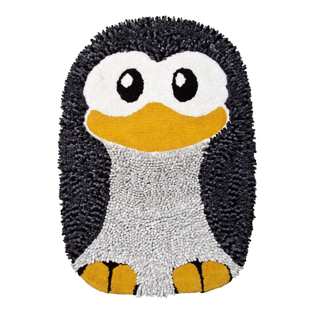 PHP Tappeto Pingui Pinguino cm 55x80 Cotone Antiscivolo Lavabile