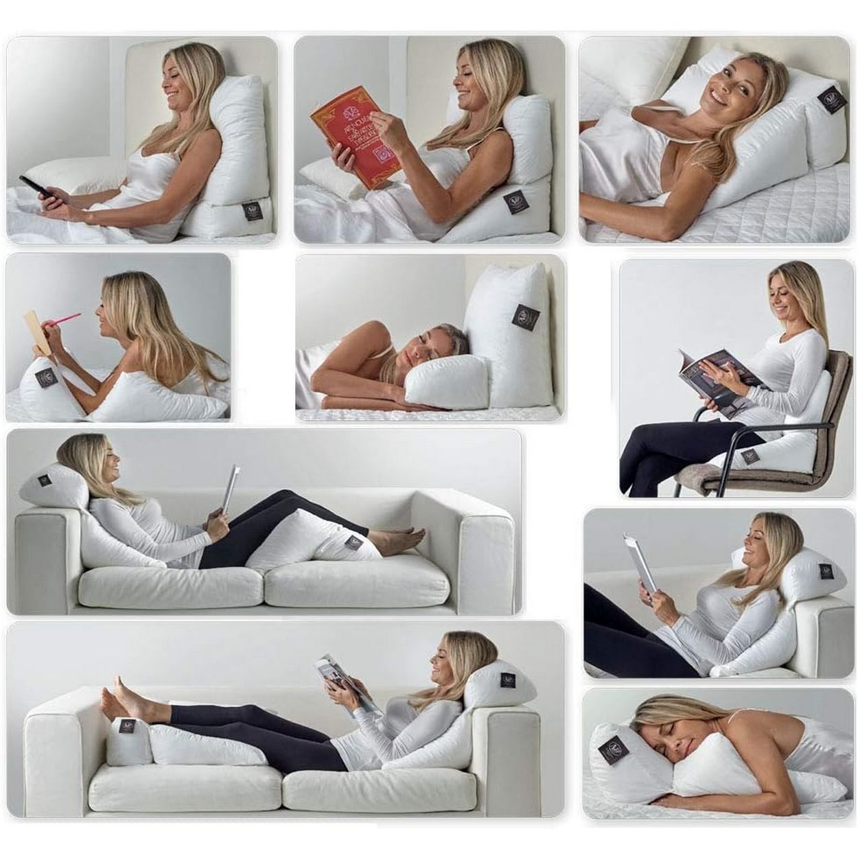 Decapillow cuscino ergonomico posturale dieci usi 1 cuscino