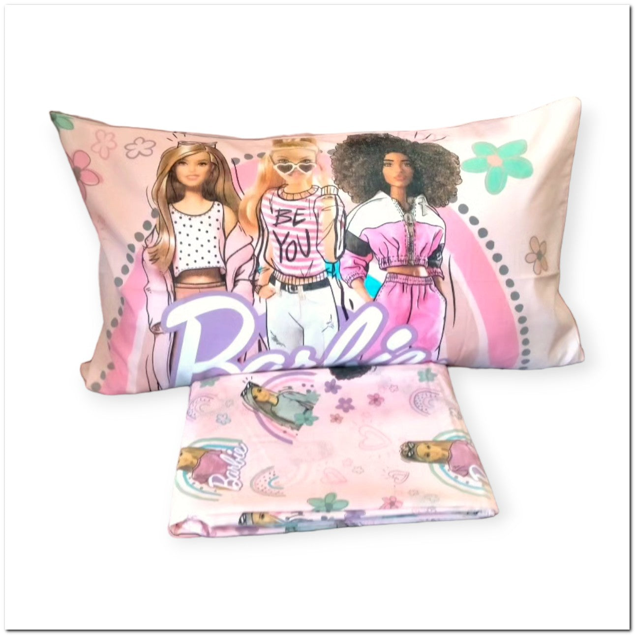 Barbie Completo lenzuola letto singolo 1 piazza in cotone