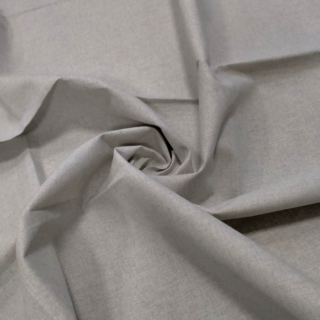 Tessuto stoffa cucito vendita al metro altezza cm 280 naturale grigio
